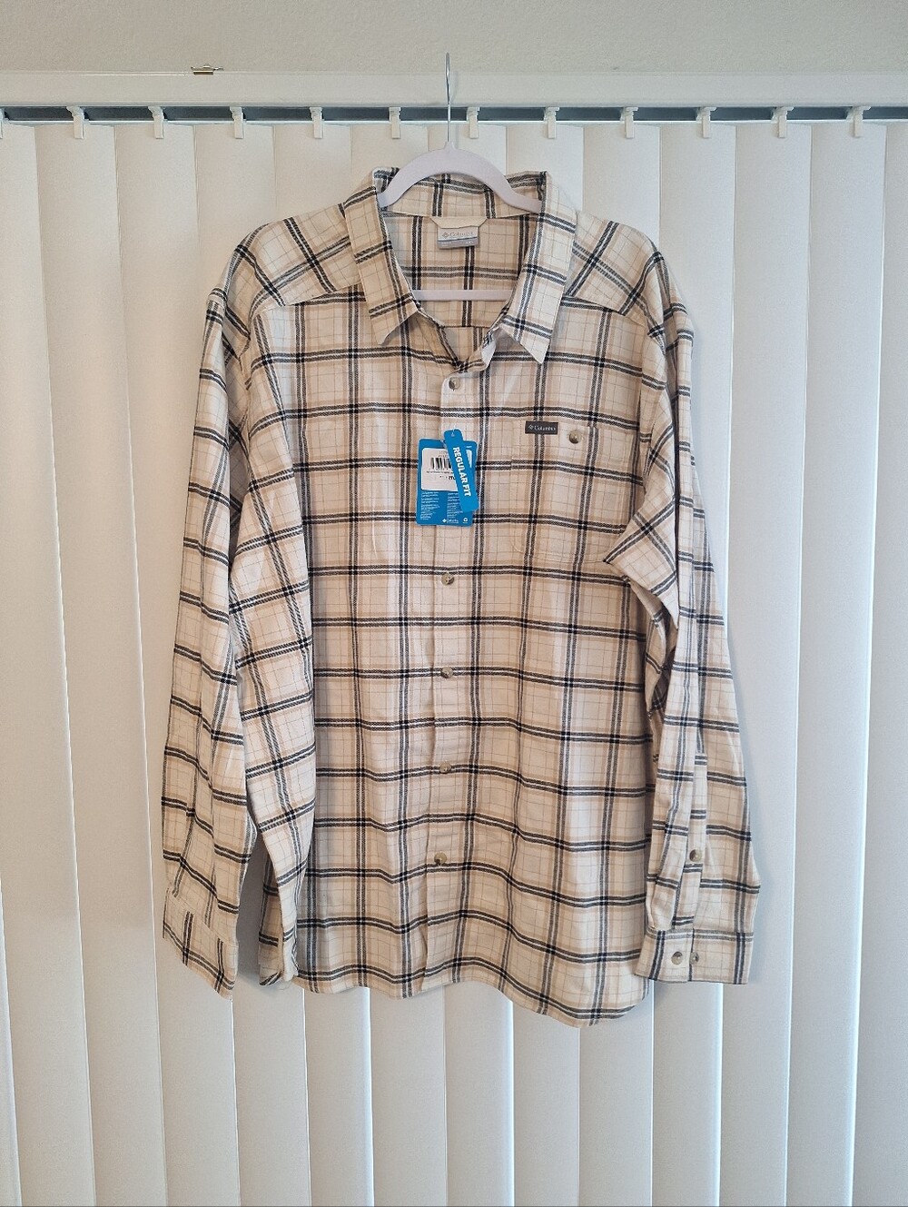 Columbia Plaid Flannel Button Front Shirt